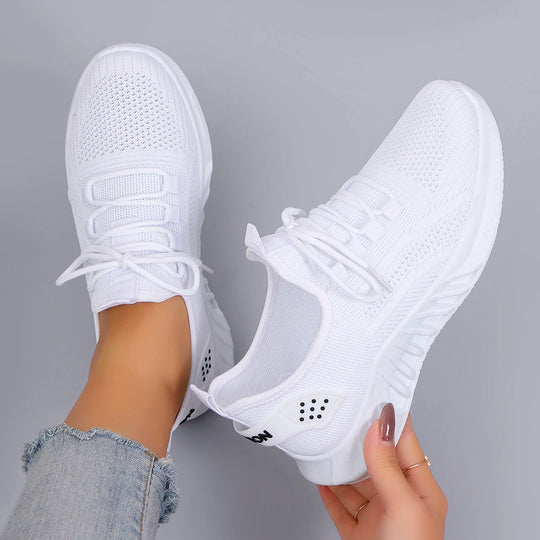 Damen Sportschuhe Atmungsaktiv Leicht Schnürung 1