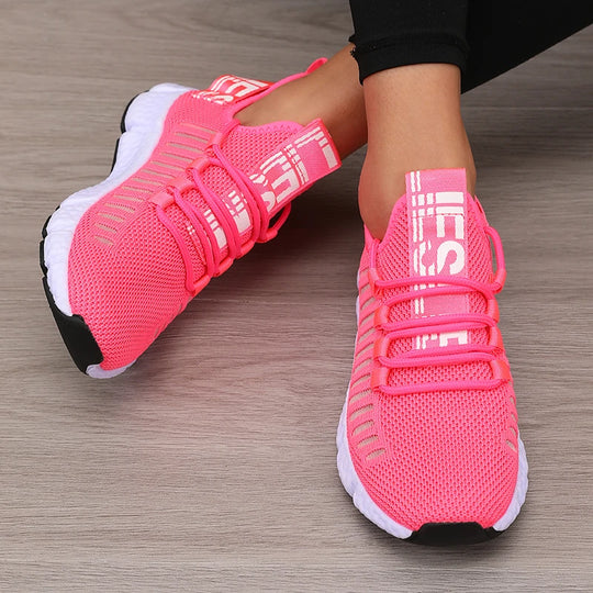 Damen Sportschuhe Atmungsaktiv Plattform Design für Outdoor Aktivitäten 4