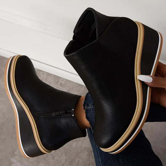 Damen Stiefel mit Wollfutter und leichtem Design 2
