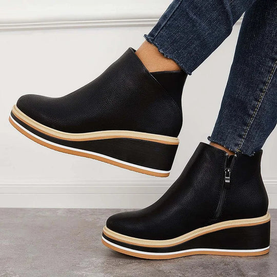 Damen Stiefel mit Wollfutter und leichtem Design 3