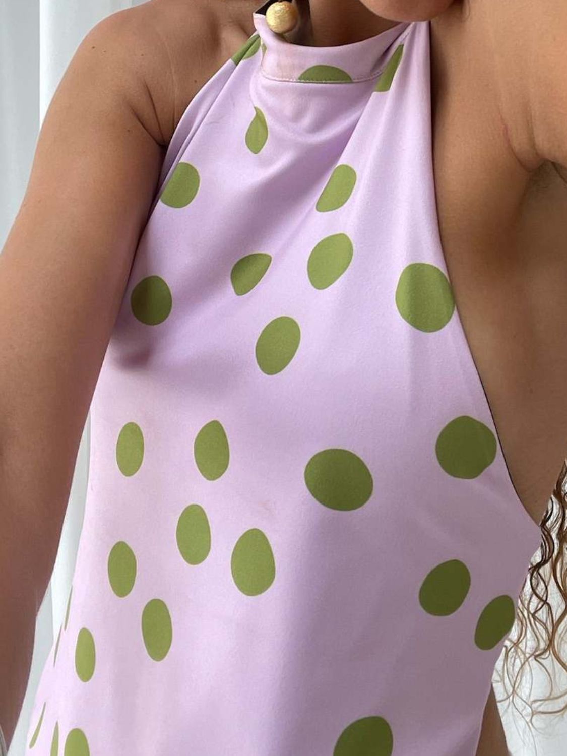 Damen Tanktop mit Rückenausschnitt und Print 2