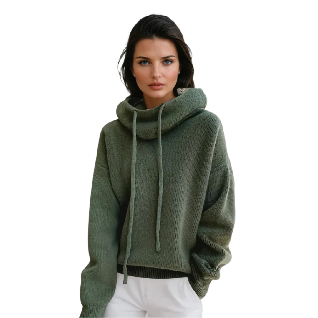 Damen Turtleneck Pullover Eleganter Wollmix 0