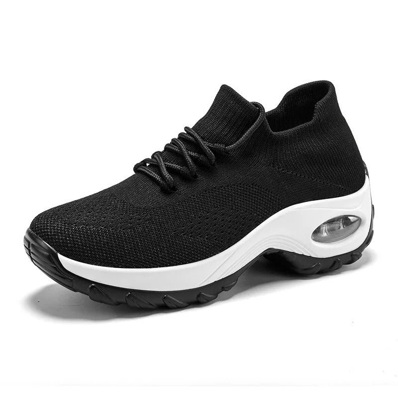 Damen Walkingschuhe Atmungsaktiv Mit Ergonomischer Fußgewölbeunterstützung 3