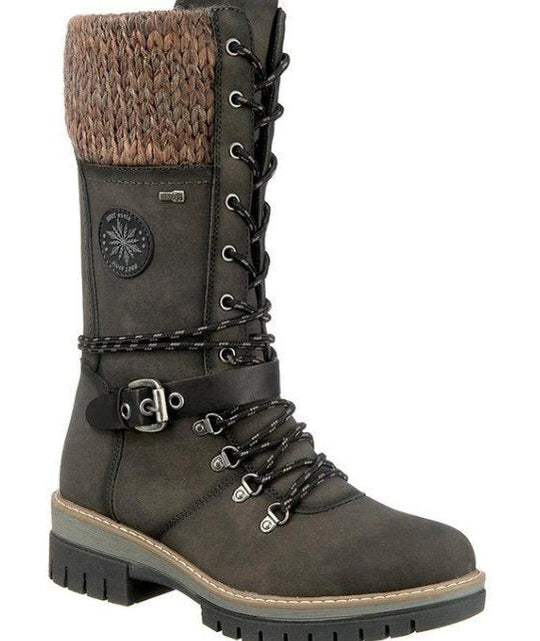 Damen Winterstiefel mit seitlichem Reißverschluss 4