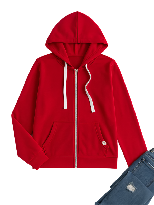 Damen Zip-Up Hoodie für entspannte Tage 0