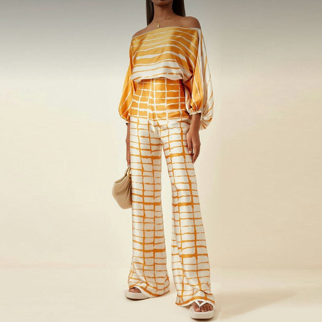 Damen Zweiteiliges Sommer Set Off-Shoulder Stil 10