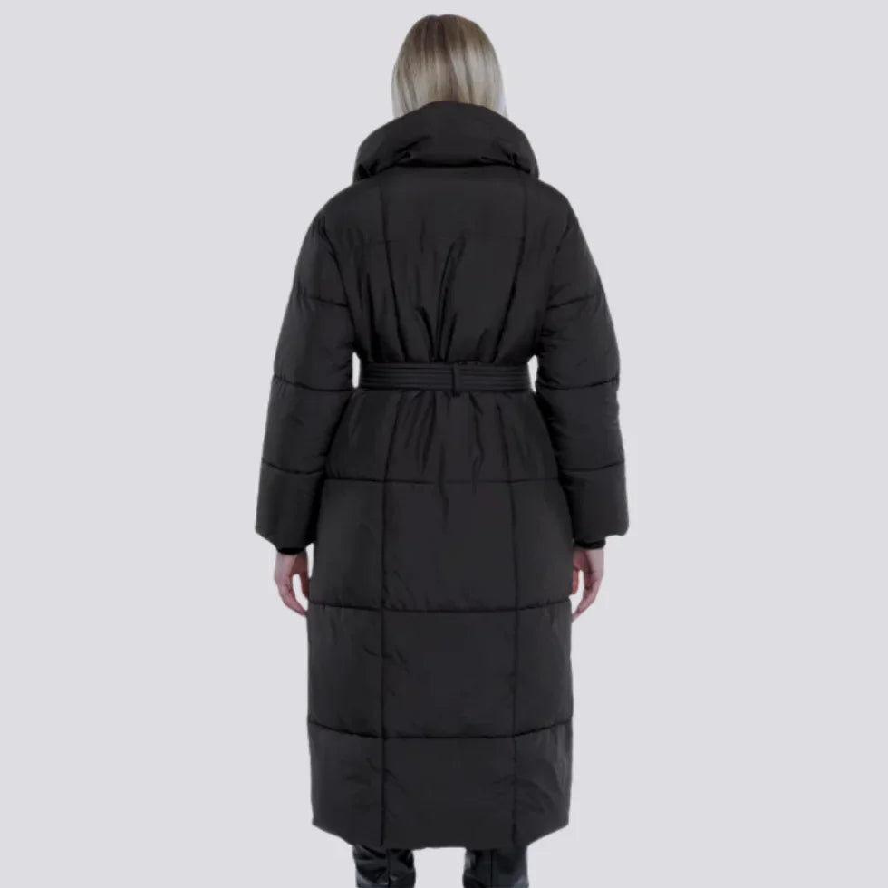 Damenjacke Lange Winterjacke mit Gürtel für Stil und Komfort 2