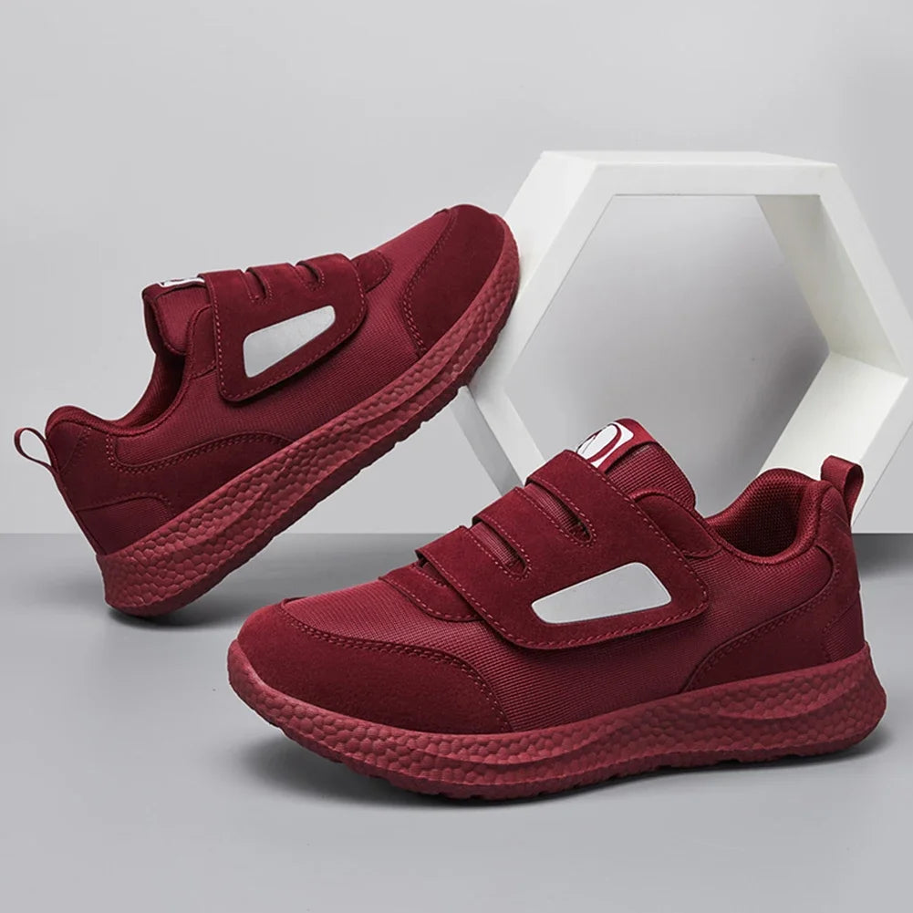 Diabetiker Schuhe für Damen und Herren, Orthopädische Slip-On Sneakers mit verstellbarem Verschluss 4