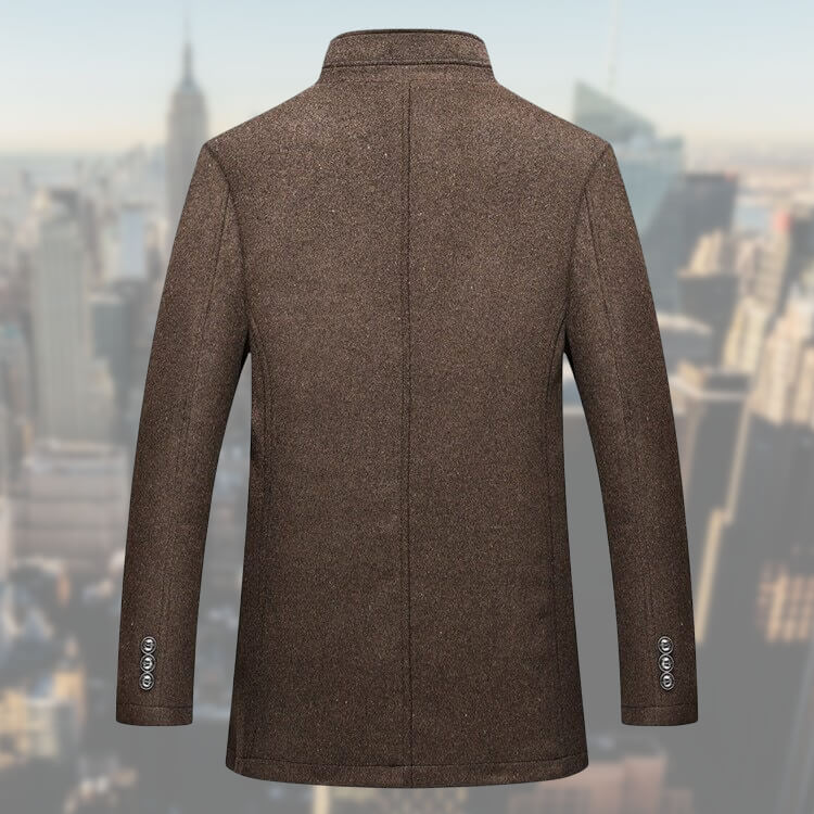 Herren Wintermantel Mit Weste Eleganter Stil Hochwertiger Stoff-6