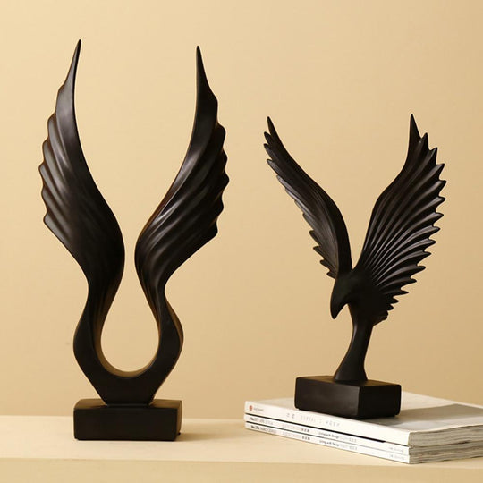 Engelsflügel Skulptur für Heimdekoration – Aesthetisches Design für Wohnzimmer und Schlafzimmer 5