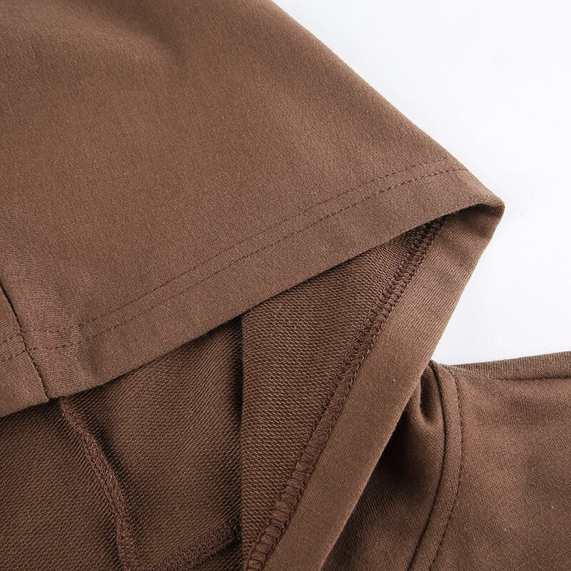 Extra Schmaler Kapuzenpullover Mit Reißverschluss