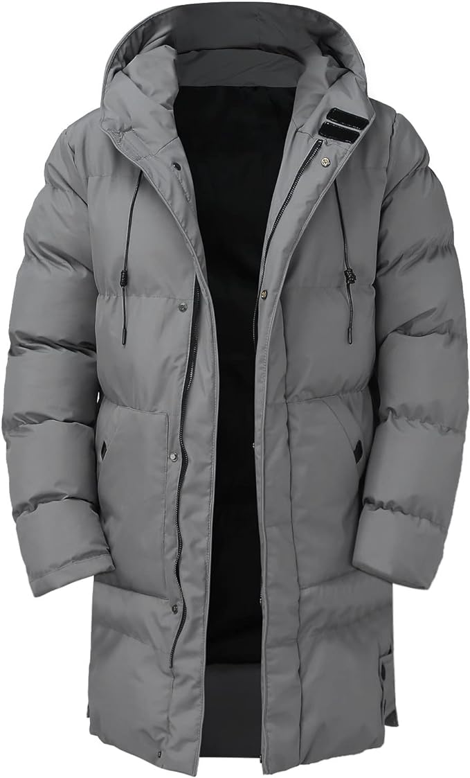 Herrenmantel Lang Dickes Design für Kalte Tage 4
