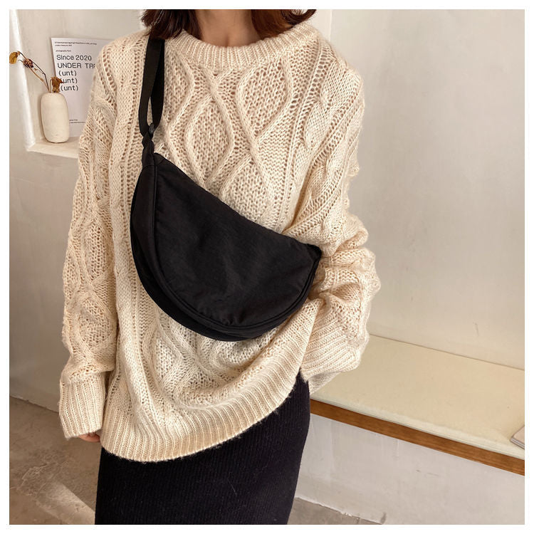 Damen Umhängetasche Minimalistisch Polyester mit Verstellbarem Schultergurt 2