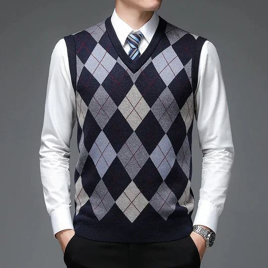 Variant image for Herrenpullover Westen Stil Baumwollmischung-19