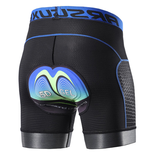 Herren Fahrradhose Lang Atmungsaktiv mit 5D Gel Polsterung und Schnelltrocknendem Material 0