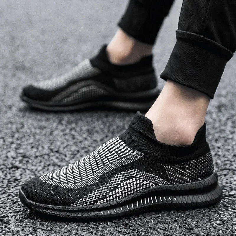 Herren Freizeitschuhe Atmungsaktiv Flexibel Mesh Slip-On 4