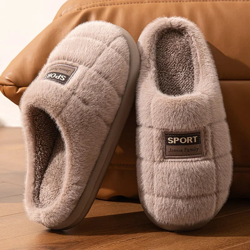 Herren Hausschuhe Warm und Bequem Klassisch mit Rutschfester Sohle 2