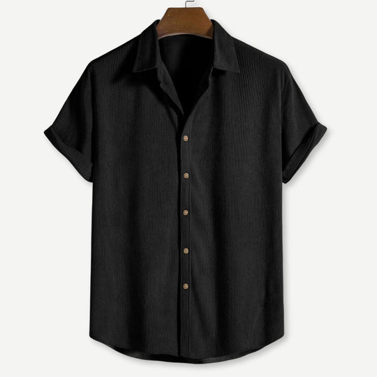 Herren Hemd Langarm Klassischer Schnitt Weicher Cordstoff 2
