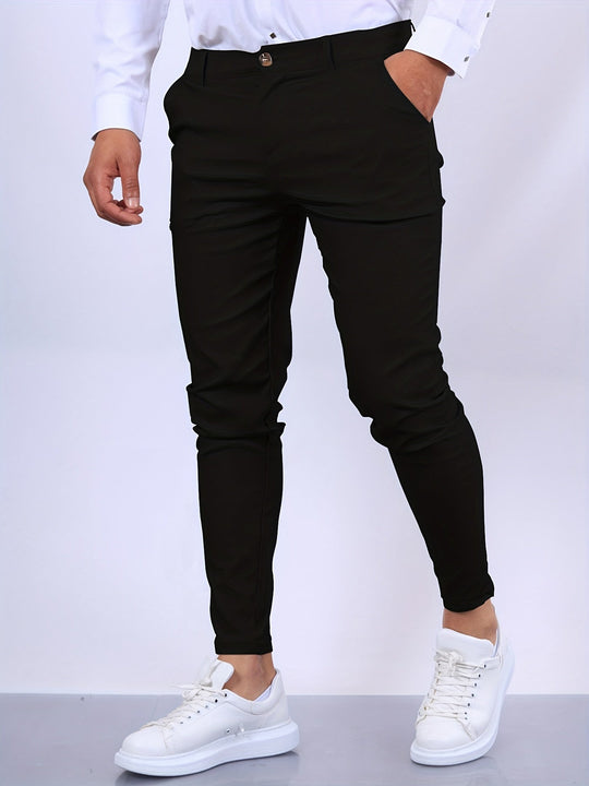Herren Hosen Slim Fit Modernes Design Vielseitig Kombinierbar 3