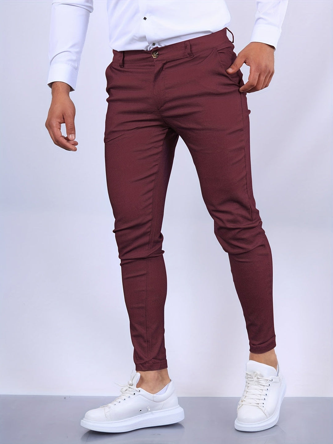 Herren Hosen Slim Fit Modernes Design Vielseitig Kombinierbar 7