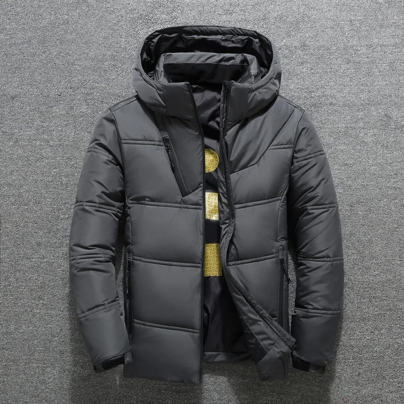 Herren Jacke Winter Puffer Daunenmaterial Modernes Design 1
