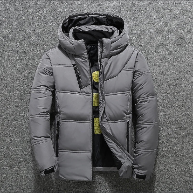Herren Jacke Winter Puffer Daunenmaterial Modernes Design 3