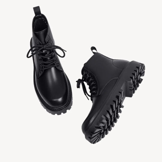 Herren Kampfstiefel mit Klobiger Sohle für Outdoor und Freizeit 1