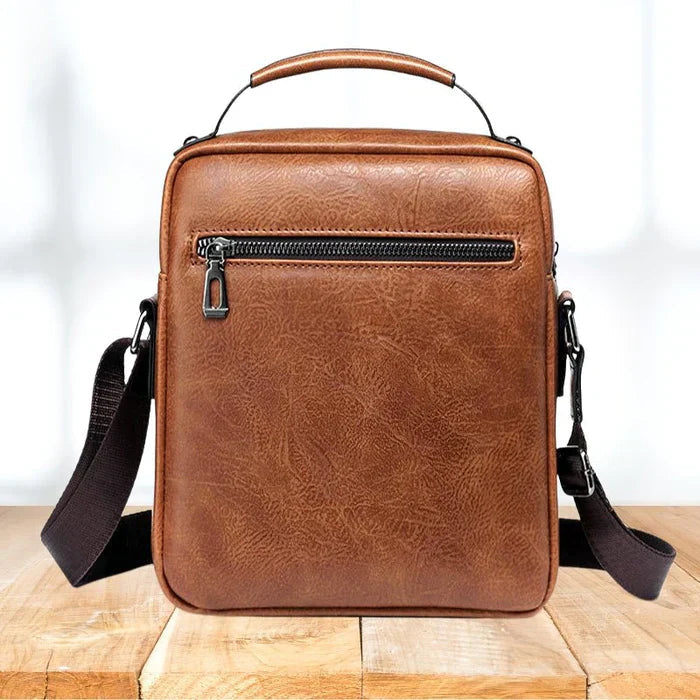 Herren Laptoptasche Multifunktional Leder 15,6 Zoll 2