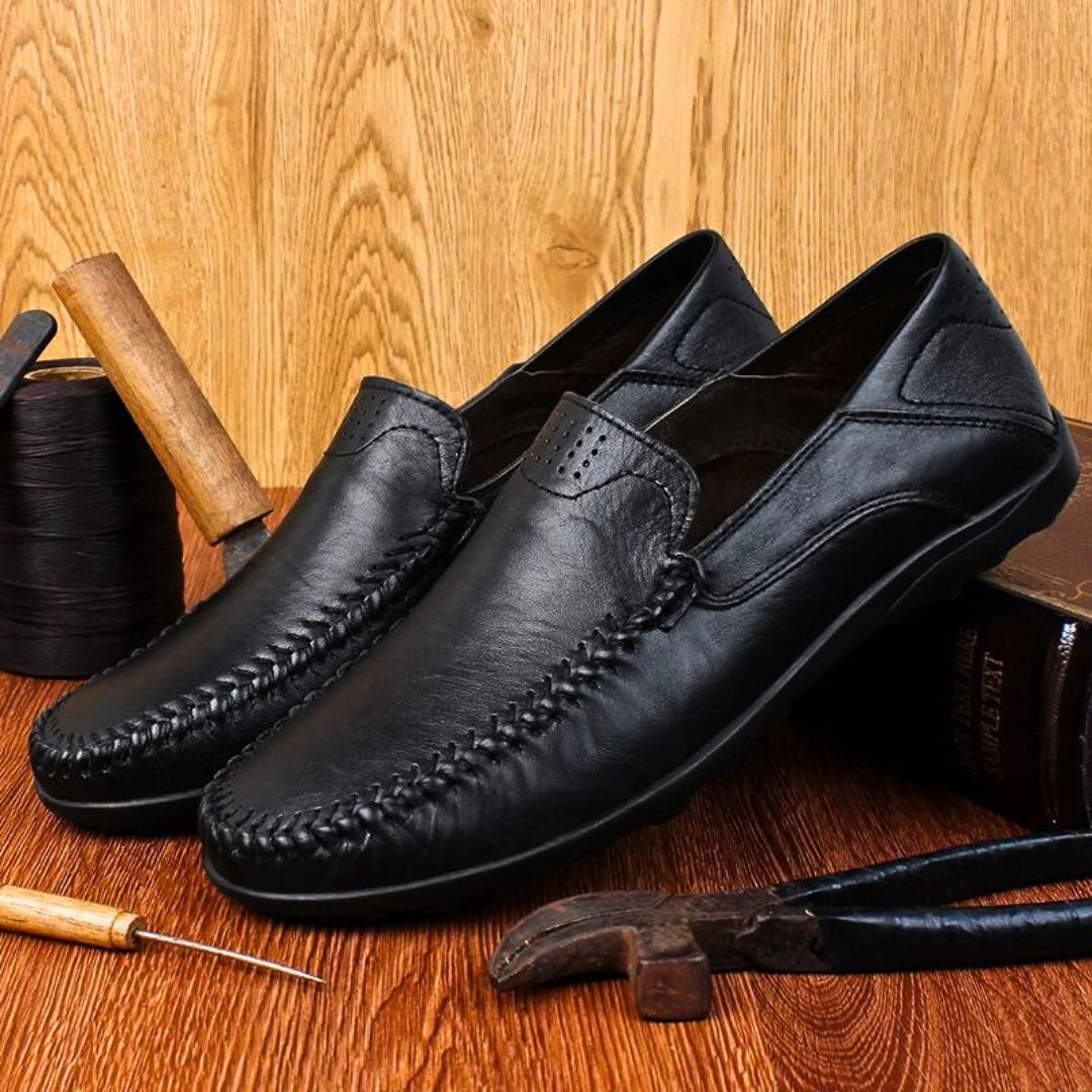 Herren Loafers Leichtgewicht Leder 3