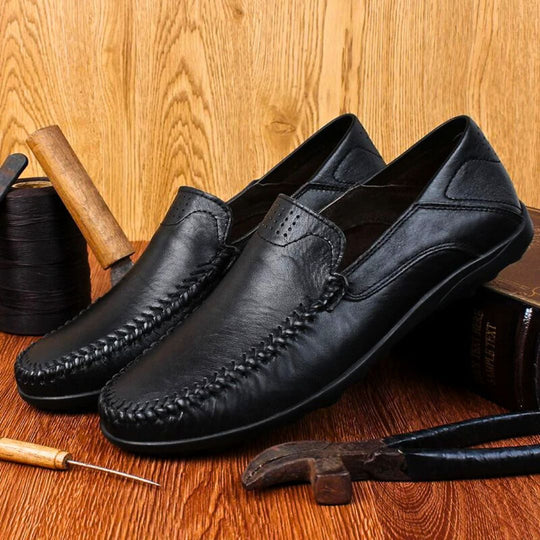 Herren Loafers Leichtgewicht Leder 3