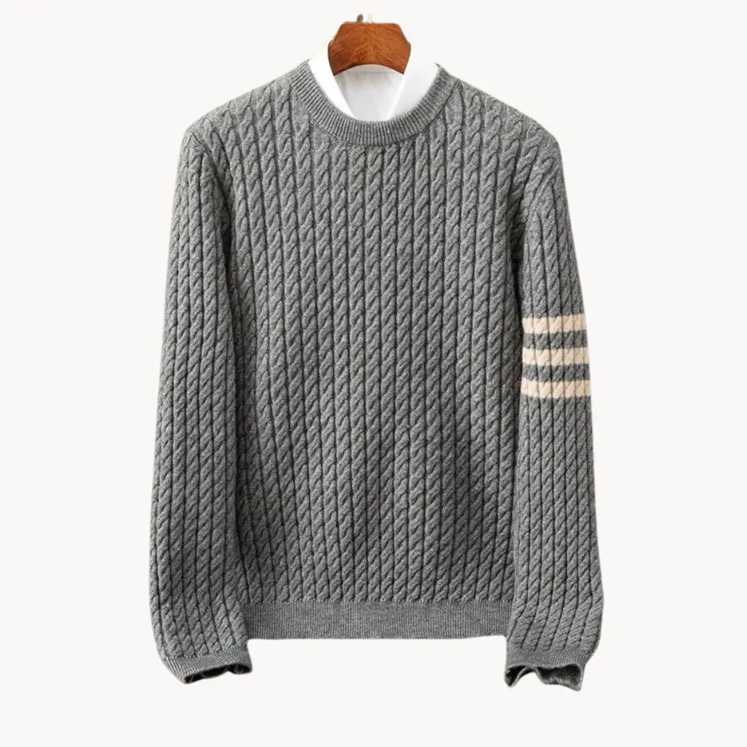 Herren Pullover gestrickt im Crewneck Stil 10