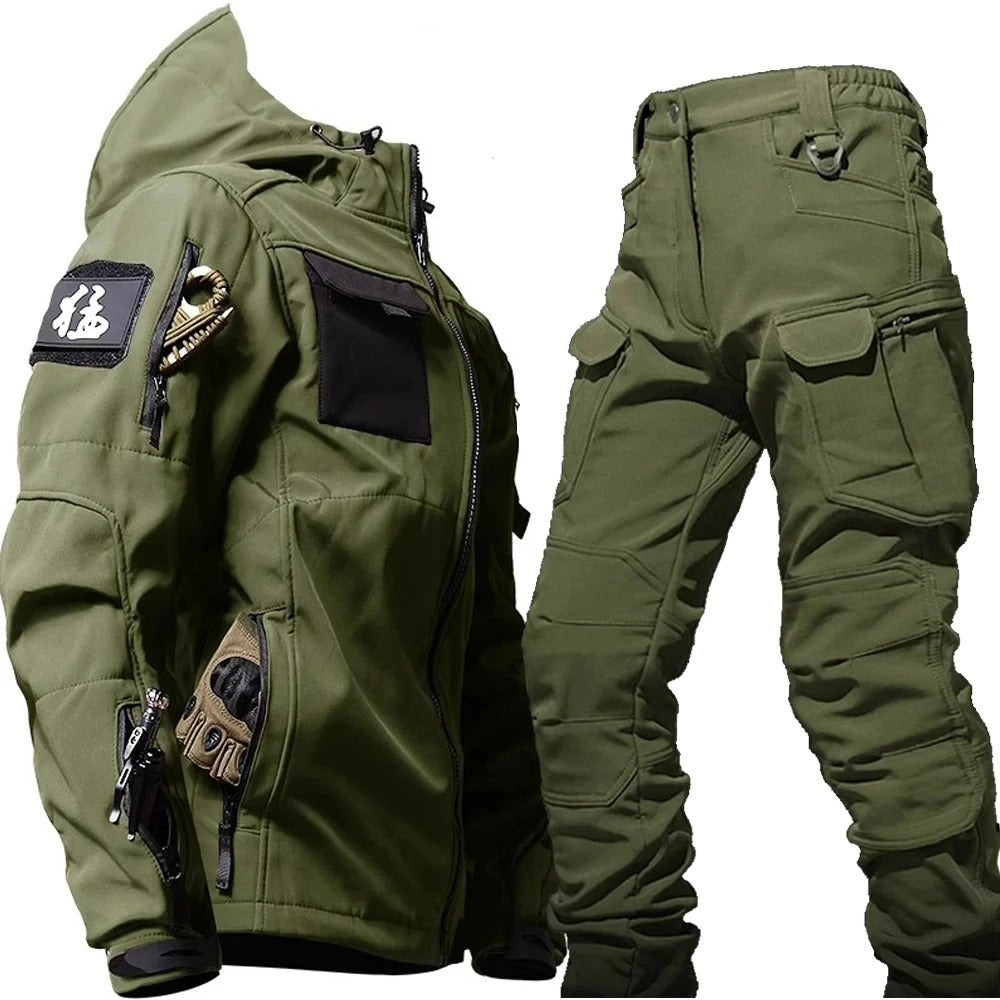 Herren Regenjacke Wasserdicht Atmungsaktiv mit Kapuze für Outdoor-Aktivitäten 2
