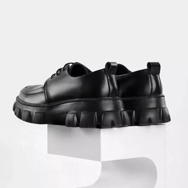 Herren Schuhe Derby Stil Hochwertiges Leder 7