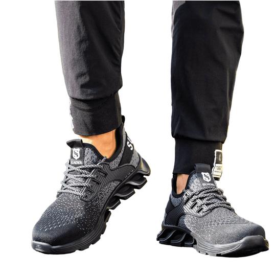 Herren Sicherheitsschuhe mit Kevlar-Sohle und Stahlkappe 5