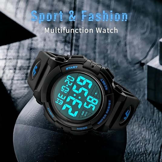 Herren Sportuhr Digital Wasserdicht Militärisch Stil 5
