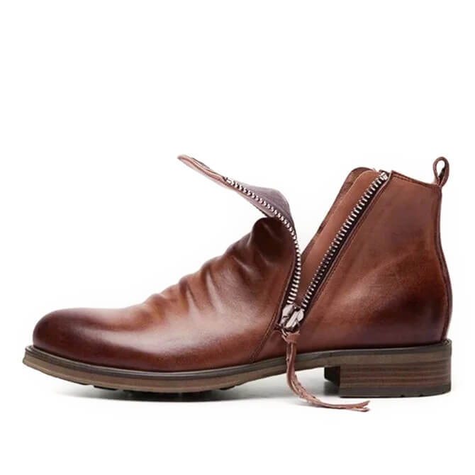 Herren Stiefel Lässig Mit Reißverschluss - Vielseitig Kombinierbare Stiefel für Jeden Anlass 5