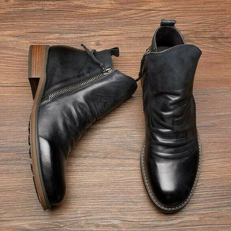 Herren Stiefel Lässig Mit Reißverschluss - Vielseitig Kombinierbare Stiefel für Jeden Anlass 9