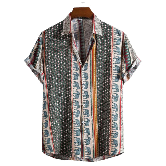 Herren T-Shirt Geometrisches Design Leichtes Material 0