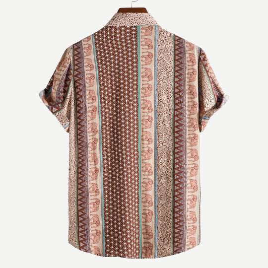 Herren T-Shirt Geometrisches Design Leichtes Material 5
