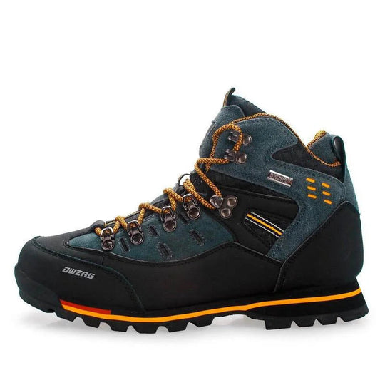 Herren Wanderschuhe Wasserdicht PU-Leder Gummi-Sohle 5