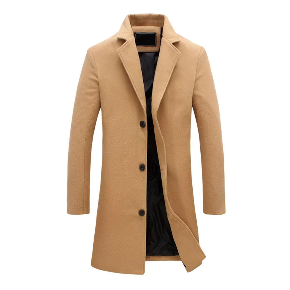 Herren Winterjacke Lange Stilvolle Jacke für kalte Tage 0