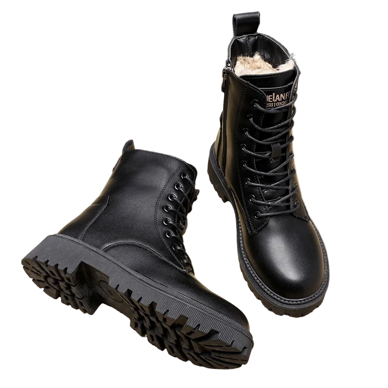 Herren Winterstiefel mit Fleece-Futter 0