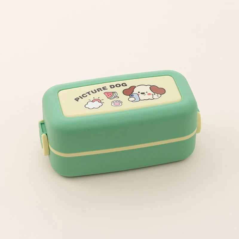 Herren und Damen Lunchbox mit Hunde-Motiv für Schule und Büro 0