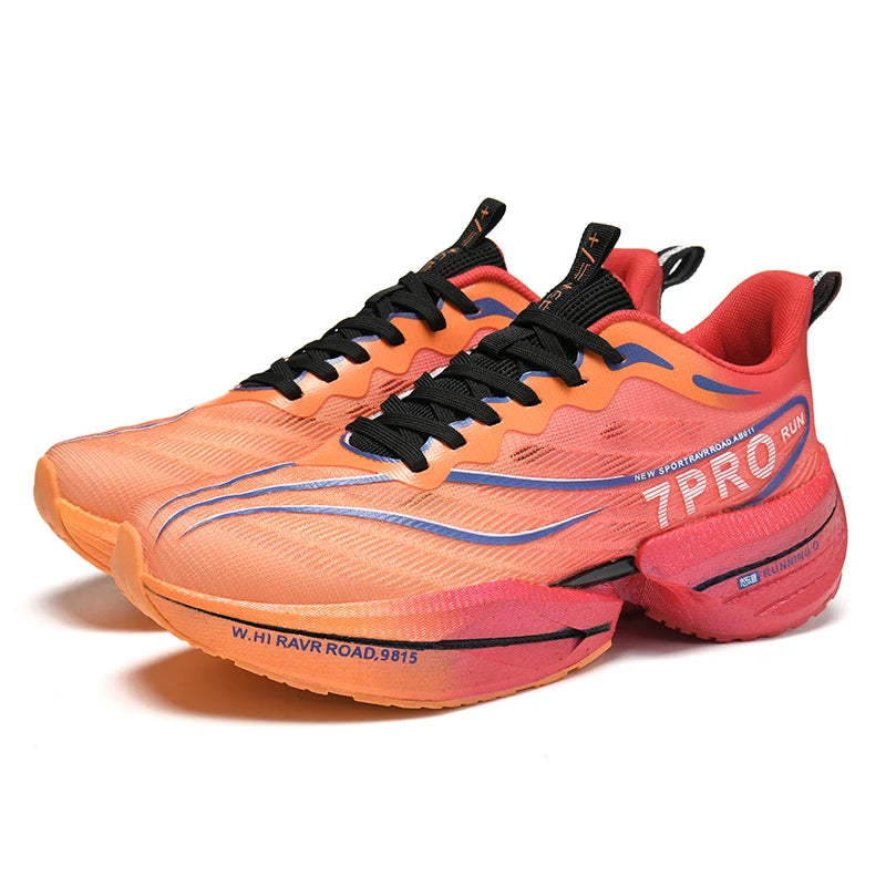 Herren und Damen Marathon Laufschuhe Atmungsaktives Air Mesh mit Carbonplatte 5