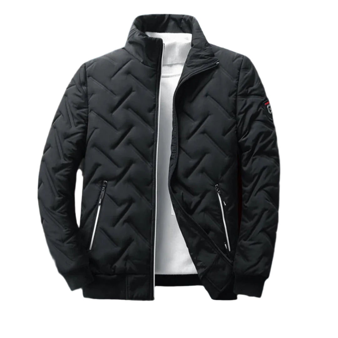 Herrenjacke Fleece Warm Wetterfest Modern Langarm 0