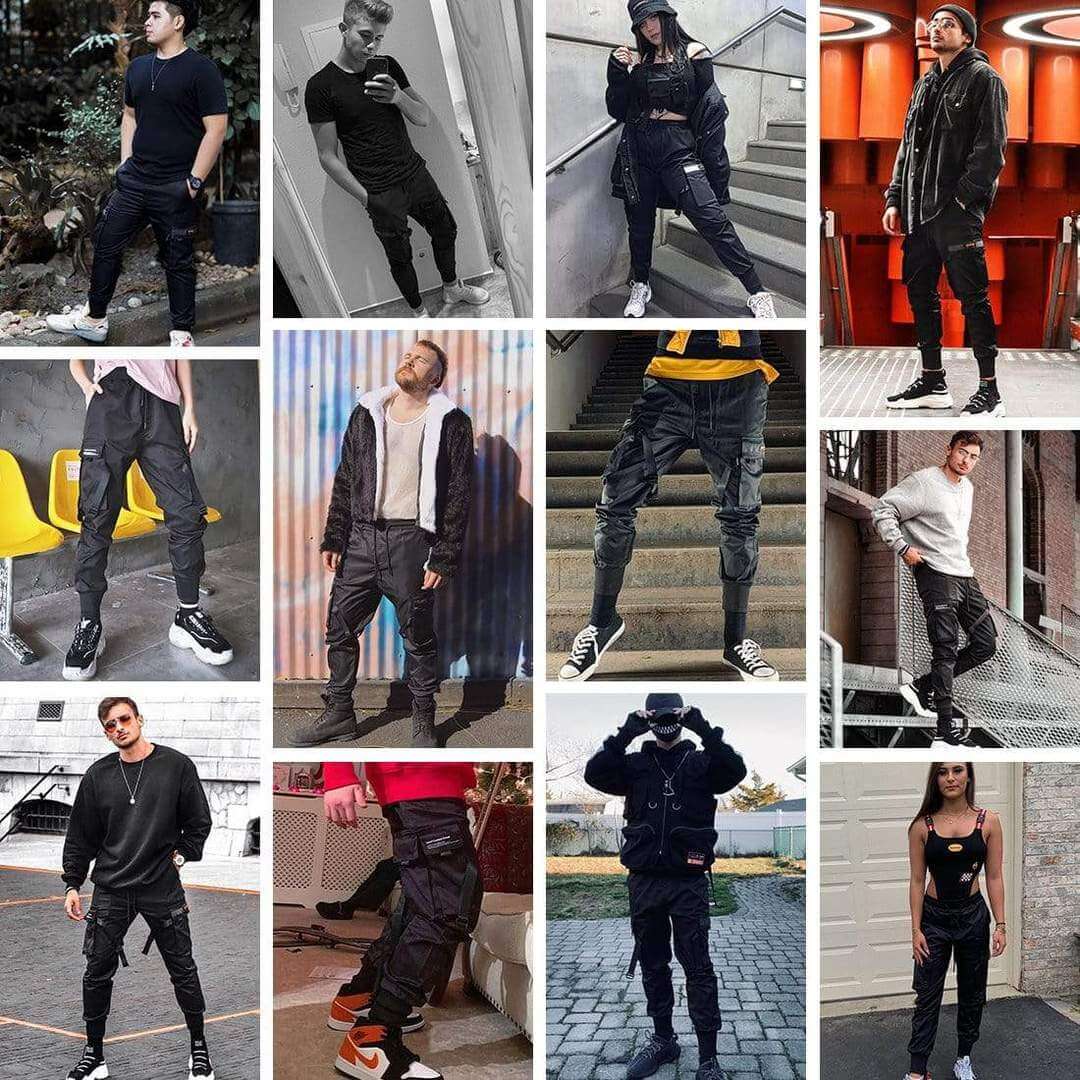 Hip Hop Cargo-Hose Mit Mehreren Taschen