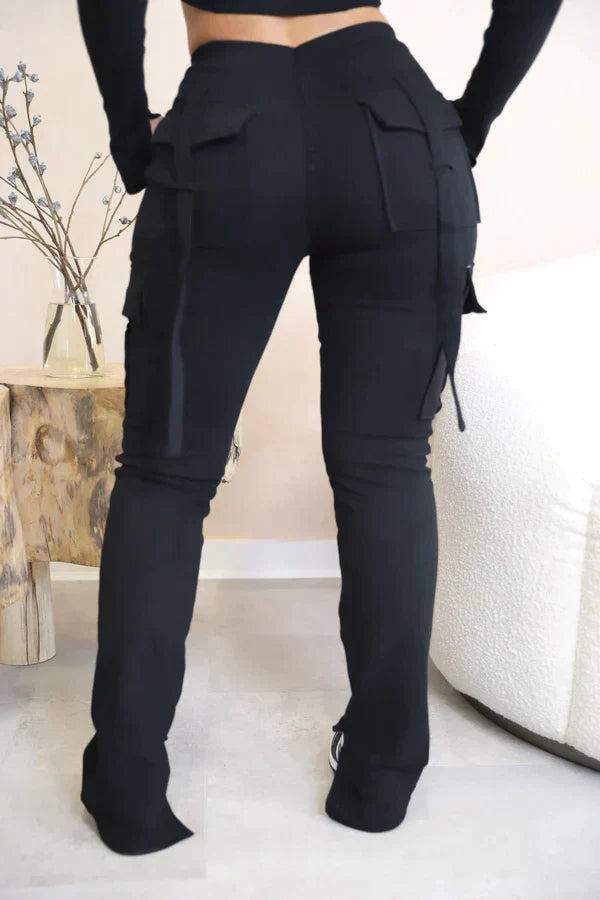 Damen Sporthosen Bequeme Baumwoll-Elastan-Mischung für Fitness und Freizeit 4