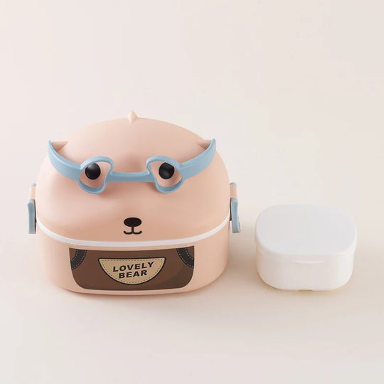 Kinder Lunchbox mit Tiermotiven Tragbar und Praktisch 3