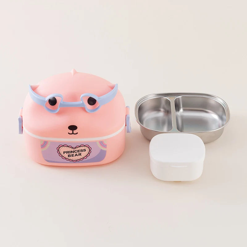 Kinder Lunchbox mit Tiermotiven Tragbar und Praktisch 7