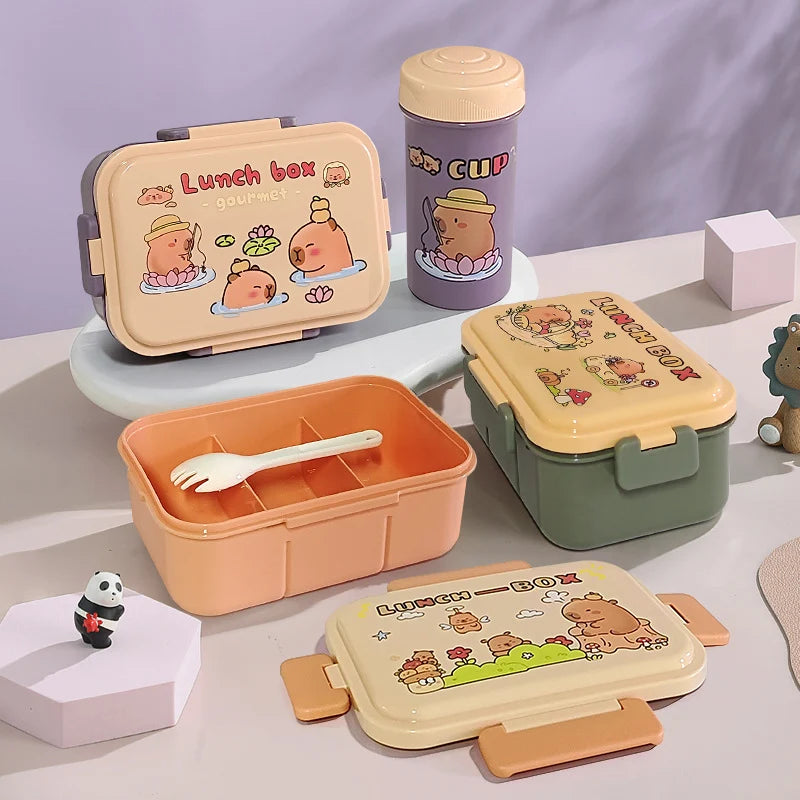 Kinder Lunchbox mit fröhlichem Motiv und praktischem Verschluss 1